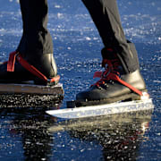 Tre skridskoåkare hamnade i fara i Stockholm. Arkivbild.