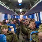 Ryska krigsfångar som släppts från Ukraina.