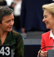 Margrethe Vestager och Ursula von der Leyen. Jean-Francois Badias / AP