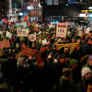 Demonstrationer mot ICE i Minneapolis.