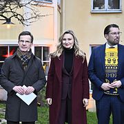 Statsminister Ulf Kristersson (M), Simona Mohamsson (L), Ebba Busch (KD) och Jimmie Åkesson (SD).