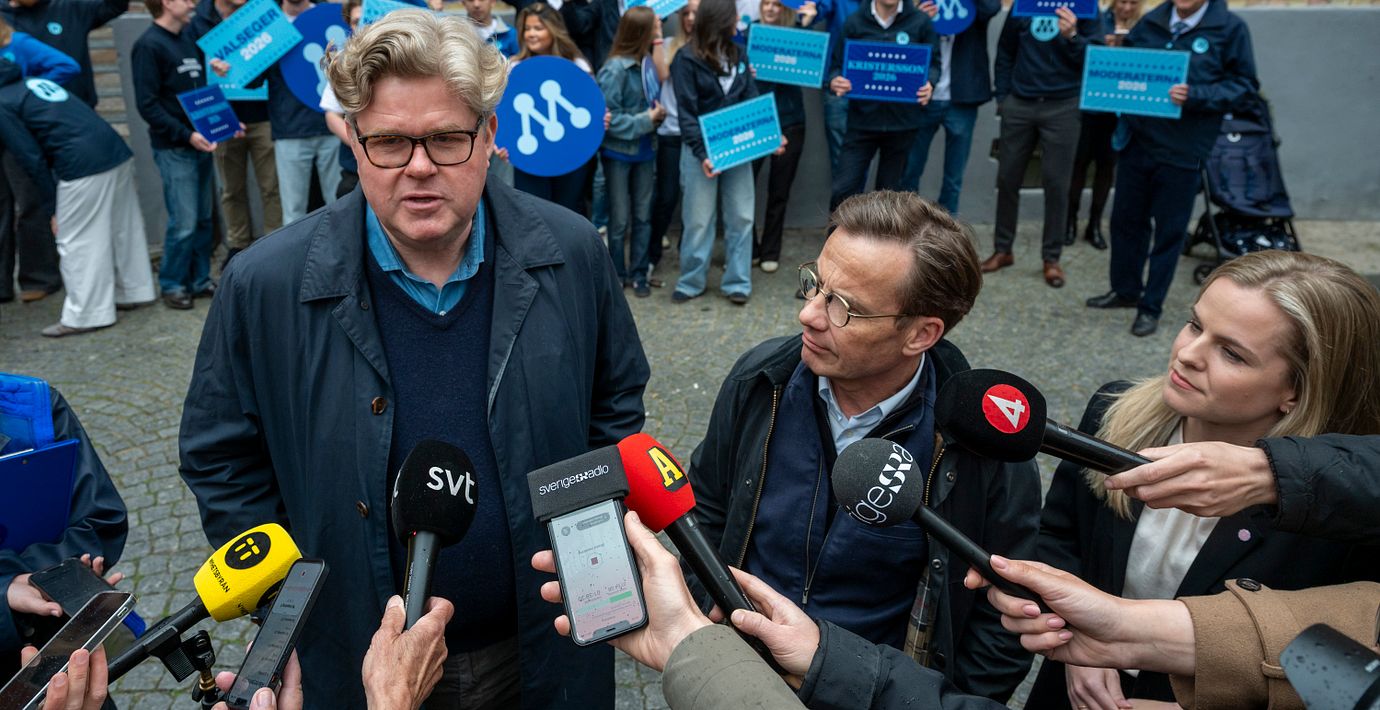 Strömmer och Kristersson på plats i Malmö.