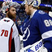 Braden Holtby, Washington Capitals, och Andrej Vasilevskij, Tampa Bay.