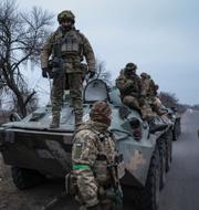 Ukrainska soldater i östra Ukraina. Andriy Dubchak / AP