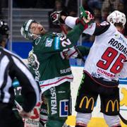 Frölundas Joel Lundqvist boxas med Kim Rosdahl.