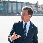 Mette Frederiksen och Ulf Kristersson i Stockholm i mitten av maj.