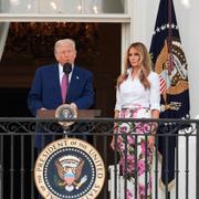 Arkivbild på Donald och Melania Trump. 