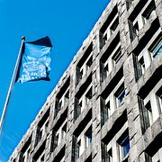 Sveriges riksbank vid Brunkebergstorg i Stockholm.