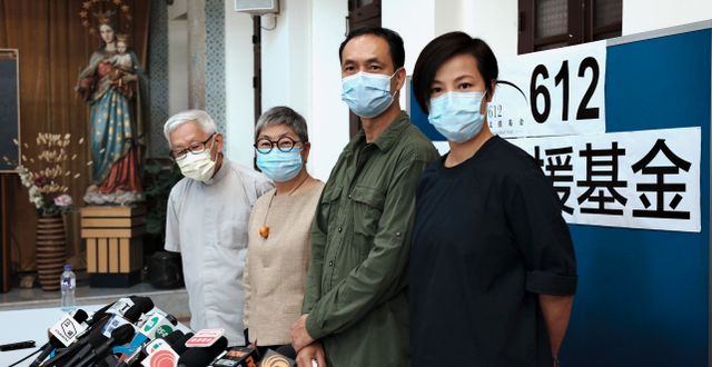 Joseph Zen, Margaret Ng, Hui Po-keung och Denise Ho. HK01 / AP