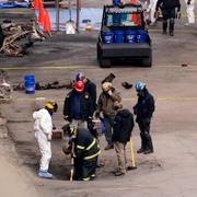 FBI:s tekniker vid brottsplatsen.