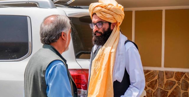 Haqqani (höger) Taliban / TT NYHETSBYRÅN