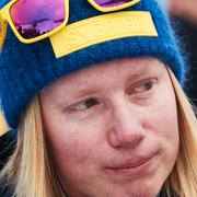 Sandra Näslund under OS i Pyeongchang.