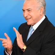 Brasiliens president Michel Temer har åtminstone en anledning av glädjas.