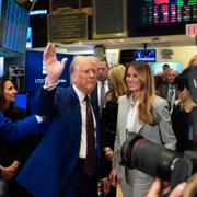 Trump på besök på Wall Street. Arkivbild.