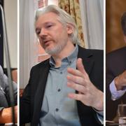 Svenska åklagaren Marianne Ny, Julian Assange och Rafael Correa.