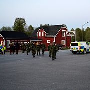 Försvarsmakten, polisen och Missing People under sökinsatsen.
