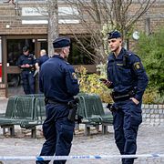 Bild från polisinsatsen 7 oktober.