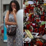 Barcelonabor samlas på La Rambla för att hedra offren för torsdagens terrordåd. 