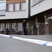 Polis på plats i Norrköping.