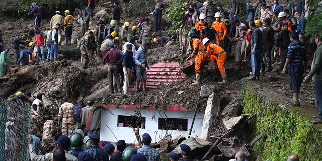 Räddningsarbetet i Himachal Pradesh. Pradeep Kumar / AP