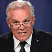 Sittande premiärminister Scott Morrison.