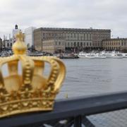  Stockholms slott fotograferad från Skeppsholmsbron. Illustrationsbild.