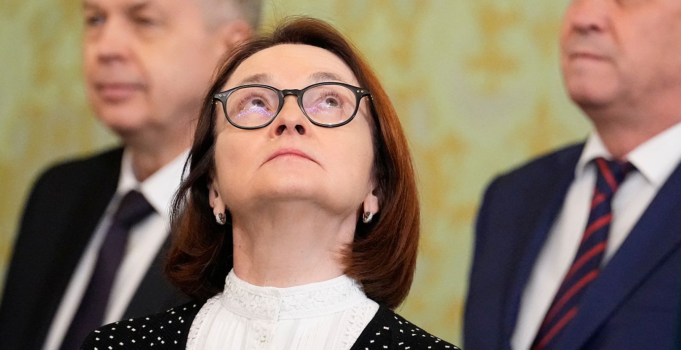 Den ryska centralbankschefen Elvira Nabiullina.