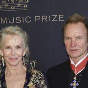 Trudie Styler och maken Sting vid vid banketten för årets polarpristagare. 