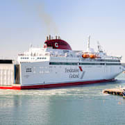 Destination Gotlands färja lämnar Visby. Arkivbild.