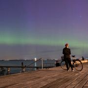 Norrsken i Malmö på måndagen.