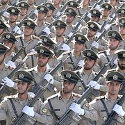 Bilden föreställer en annan parad i Iran.