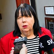 Vänsterpartiets partisekreterare Maria Forsberg.