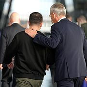 Ukrainas president Volodymyr Zelenskyj och Natos generalsekreterare Jens Stoltenberg. Virginia Mayo / AP