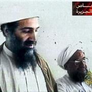 Usama bin-Ladin och Ayman al-Zawahiri. Arkivbild.