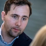 
Utrikeshandels- och biståndsminister Benjamin Dousa (M) vid Tillväxtdagen på Malmö Live i våras.