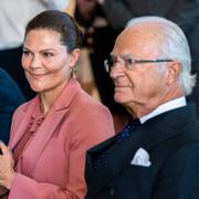 Kronprinsessan Victoria och kung Carl Gustaf.