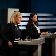 Hur ska Magdalena Andersson (S) kunna samarbeta med både V och C? Det frågar sig Expressens ledarsida efter partiledardebatten.