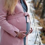 Gravid kvinna.
