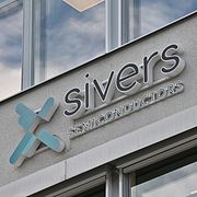 Skylt på Sivers Semiconductors