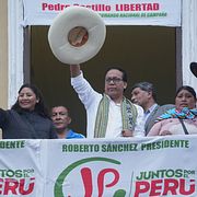 Roberto Sánchez under valrörelsen.