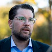 Arkivbild på Sverigedemokraternas partiledare Jimmie Åkesson.