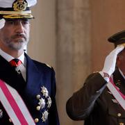 Nuvarande kung Felipe VI och tidigare kungen Juan Carlos.