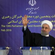 Irans president Hassan Rouhani på söndagen.