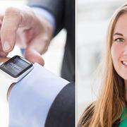 Liza Hansson grafisk webbdesigner och interaktionsdesigner på Länsförsäkringar, har arbetat med nya appen för Apple Watch.