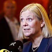 Magdalena Andersson på Lidingö, 9 oktober.
