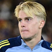 Tottenham-mittfältaren Lucas Bergvall.