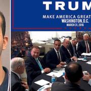 George Papadopoulos/Bild från mötet den 31 mars 2016 som Trump lade upp i sociala medier.  