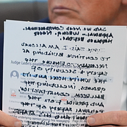 Vita huset/ Trumps anteckningar på domarens beslut