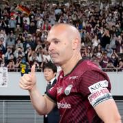 Andrés Iniesta i den japanska klubben Vissel Kobe.