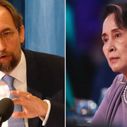 FN:s avgående människorättschef Zeid Ra'ad al-Hussein/Myanmars ledare Aung San Suu Kyi 